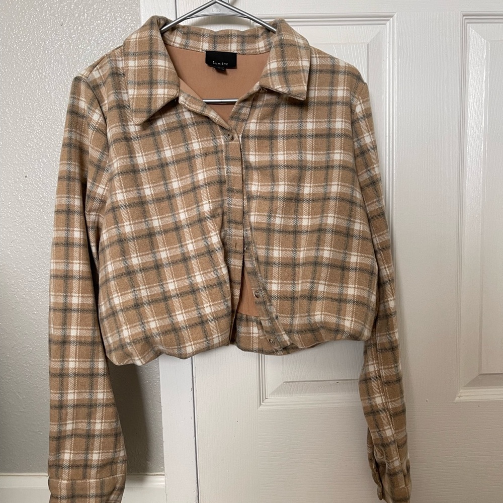Cropped flannel